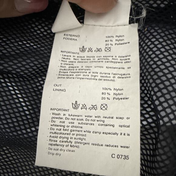 Vintage SMP 90's Skate Jacket Nylon Shell / Colorblock Tan & Blue Lined / Size S - Picture 6 of 10